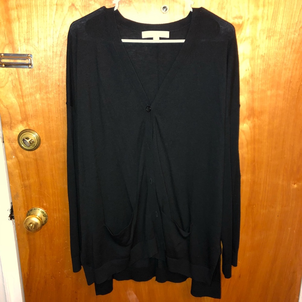 LOFT black boyfriend cardigan